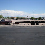 Taking the trailer to the storage yard until I return.