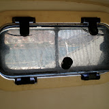 The plexi hatches are all worn and cracked.