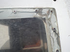 The windows show signs of wear but are holding watertight.