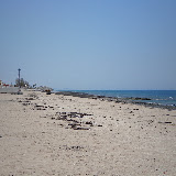 Cholla Bay is a little farther south of Puerto Penasco and might be better situated to anchor a shallow draft boat.