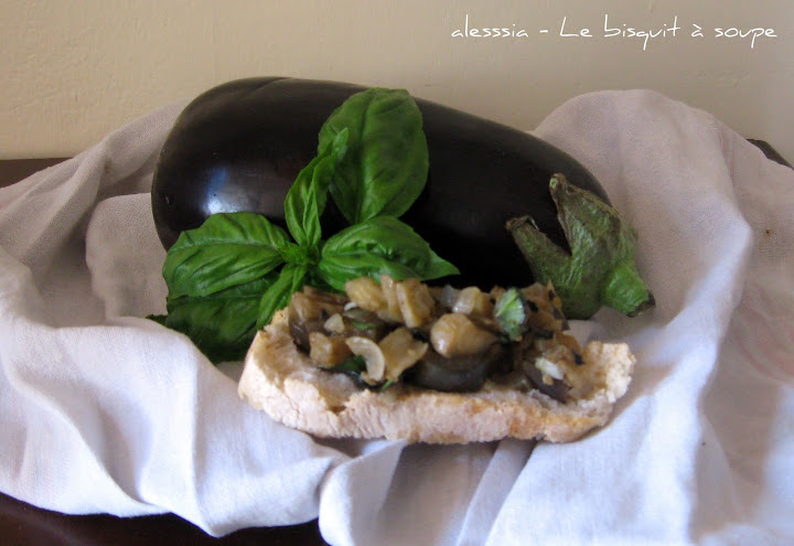 Crostoni di melanzane Crostoni di melanzane