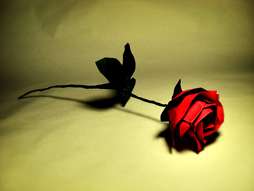 Rosas de Origami