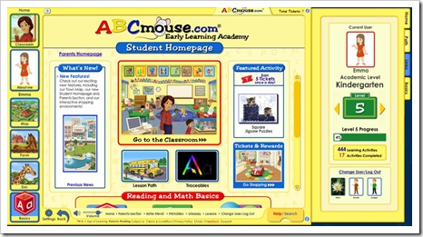 abcmouse student screen
