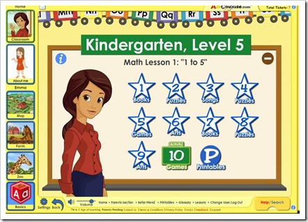abcmouse white board screen