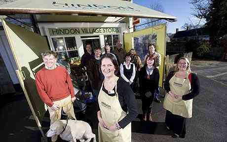 Caroline Bryson Sub-Postmaster at the emporium and a little of the people who are assisting Residents save encampment emporium in Archers-style buy-out