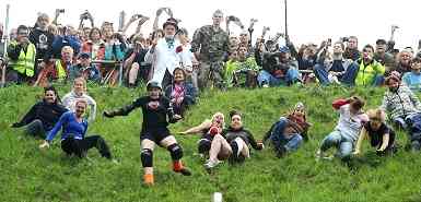 Cheese rolling competition