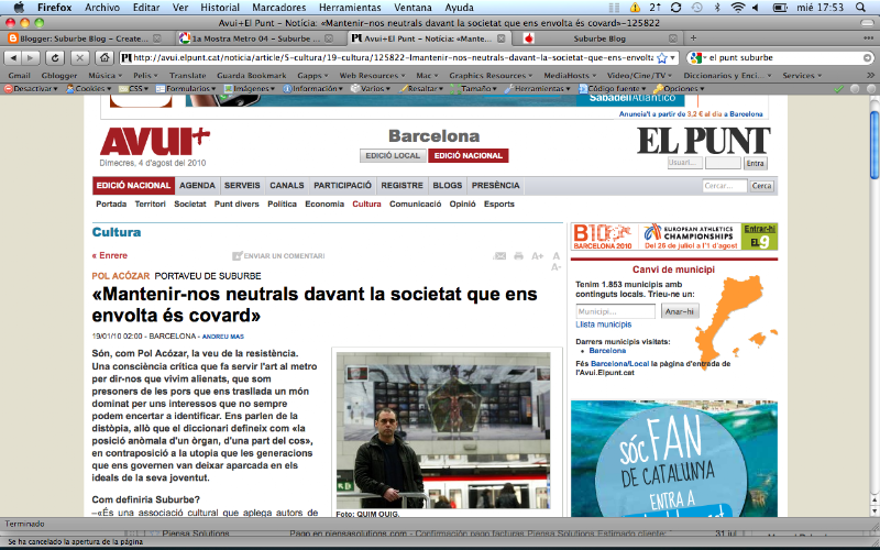 Suburbe a El Punt: entrevistats per Andreu Mas