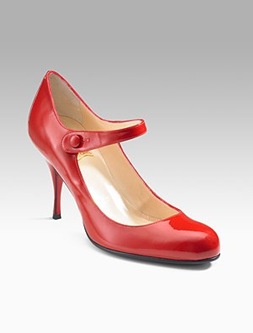 red mary janes