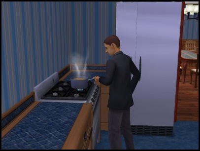 Edward cooking