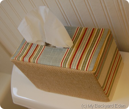 burlap kleenex box cover burlap kleenex box cover