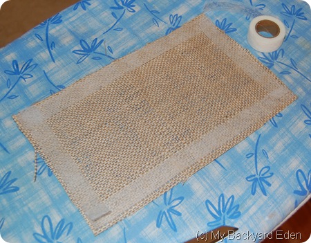 Tissue Box Burlap Tissue Box Burlap