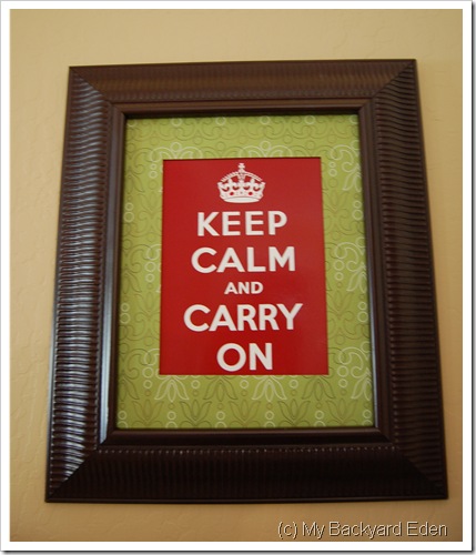 Keep Calm and Carry On