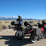 After a terrible stretch of rocks, stones, bigger rocks and stones and deep sand, we made it out to a maintained service road.  During the course of the day, everyone dropped their bike at least once.  We were very happy to be on a proper gravel road.