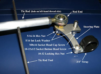 recumbent trike steering parts