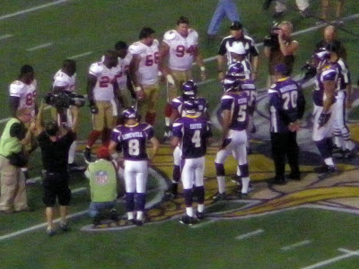 Its still weird to see Favre as a Viking.  But after this game Id be a believer.