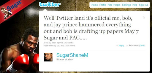 king was Shane Mosley,