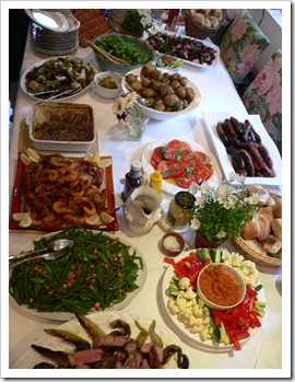 Stuart’s birthday spread Stuart’s birthday spread
