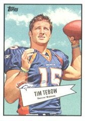 Tim Tebow Topps football card