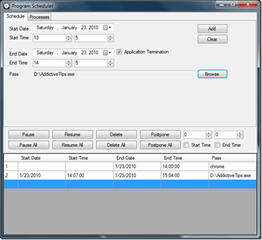 Schedule To Launch Or Close Programs At Specific Times Using Program Scheduler