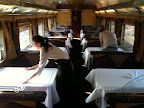 Jun 18 - Setting up the dinimg car on the Indian Pacific
