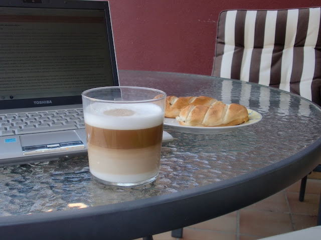 merienda en la terraza