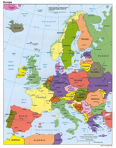mapa polÃtico europa mapa polÃtico de Europa