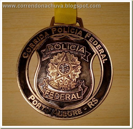 A medalha da prova!