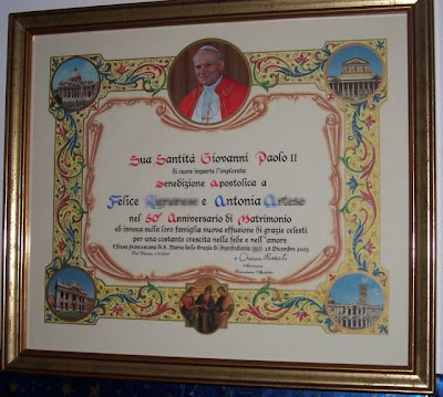 Image of Benedizione apostolica di Sua Santita' Giovanni Paolo II