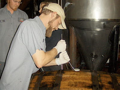 Matt Brynildson opens barrel