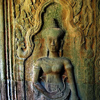 Preah Khan devata of darkness 27 Preah Khan Khmer Temple Goddesses   Devata of Darkness