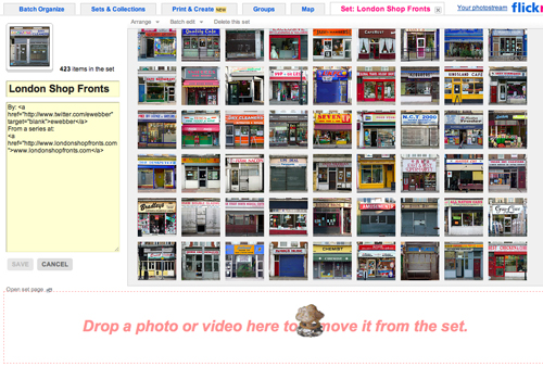Flickr delete