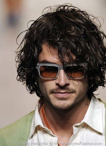 Men Curly Hairstyle