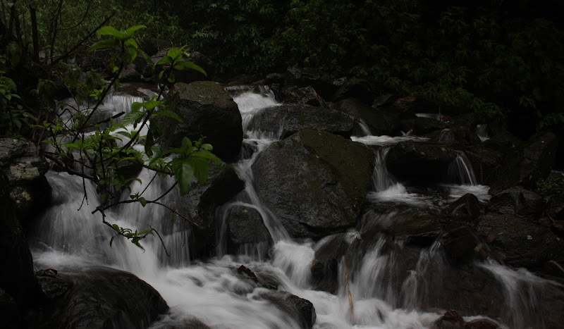 Beautiful Waterfall behind the resort