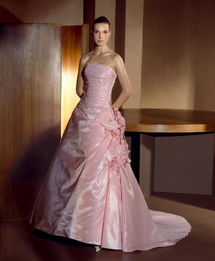 Fascinating Pink Bridal Gowns 2010