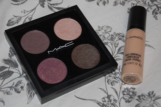 MAC Quad (Shale, Phloof, Trax, Club) und Pro Longwear Concealer