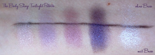 The Body Shop Twilight Palette Swatches