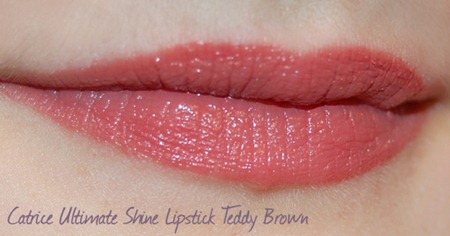 Catrice Ultimate Shine Lipstick Teddy Brown Lippenswatch