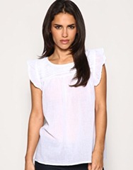 frill slv cotton top frill slv cotton top