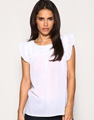 frill slv cotton top