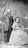 Mr and Mrs James, owners of the Old Forge in the early 1900s when it was also a grocery shop and Post Office
