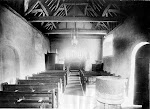 St Mary's Church. The interior in this simple country church looking east from the nave to the chancel. The stone font in the foreground is Norman, while the queen strut roof above is fifteenth century. Henry W Taunt, 1906. Copyright © Oxfordshire County Council Photographic Archive. Reproduced with the kind permission of Oxfordshire Studies. This photograph may be purchased from their Heritage Search web site at http://www.oxfordshire.gov.uk/heritagesearch St Mary's Church. The interior in this simple country church looking east from the nave to the chancel. The stone font in the foreground is Norman, while the queen strut roof above is fifteenth century. Henry W Taunt, 1906. Copyright © Oxfordshire County Council Photographic Archive. Reproduced with the kind permission of Oxfordshire Studies. This photograph may be purchased from their Heritage Search web site at http://www.oxfordshire.gov.uk/heritagesearch