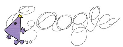 76th Birthday Of Roger Hargreaves-Mr Rush Google Doodle Logo