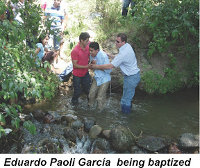 Eduardo Paoli García  being baptized