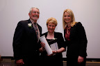Tom Hogan on behalf of Gabriella Pauls and Dr. Pat Coughlan for their work with SPIRASI in Dublin (left) and Mary Nally for her work with the Third Age Foundation in Summerhill, Co. Meath (centre) have been short listed for the Category of Education and Training.