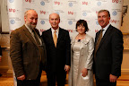(from left) Fergus Finlay, Minister Pat Carey, Elaine Bradley CEO of Volunteering Ireland and Mark Phelan Managing Director of BHP Insurances.