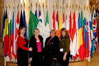 European Trophy for Voluntary Work. Marie Carroll presented in the European Parliament in Strasbourg.