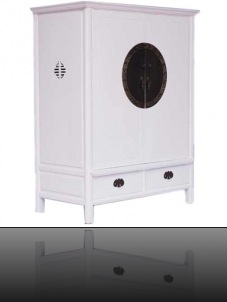 ARMOIRE ASIATIQUE BLANCHE