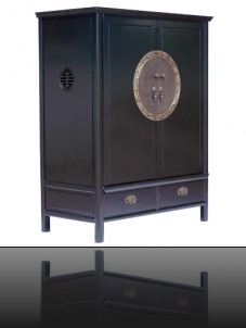 ARMOIRE ASIATIQUE NOIR