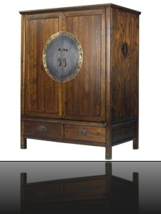 armoire bois asiatique