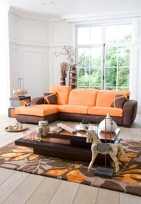 Décoration marron chocolate et orange Décoration marron chocolate et orange